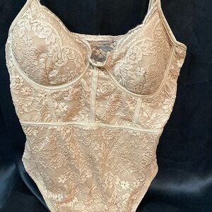 Taupe lace bodysuit